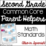 2nd Grade Common Core Math Parent Handouts -also in Spanish