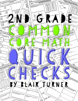 Preview of 2nd Grade Common Core Math Quick Checks