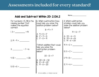 Math Bundle 2nd Grade ALL Standards by Create-Abilities | TpT