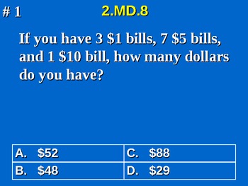 Preview of 2nd Grade Common Core Math Solve Money Word Problems 2.MD.8