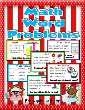 Preview of 2nd Grade Common Core Math Word Problems Center