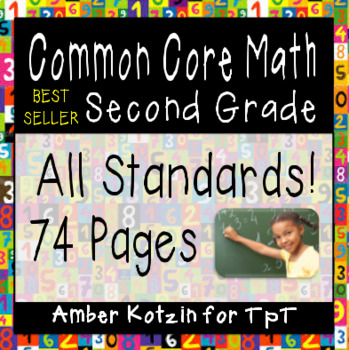 Preview of 2nd Grade Common Core Math Worksheets (ALL STANDARDS)
