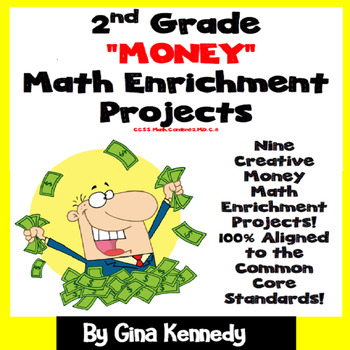 Preview of 2nd Grade Money Math Enrichment Projects