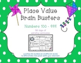 2nd Grade CCSS Place Value Brain Busters Daily Spiral Revi