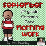 2nd Grade Common Core September Morning Work