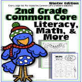 2nd Grade Common Core: Winter Themed Math & ELA Pack 100% Aligned