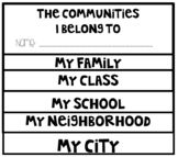 2nd Grade Community Flip Chart "The Communities I Belong To"