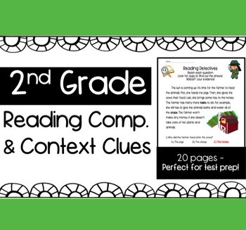 Preview of Context Clues Worksheets 2nd Grade