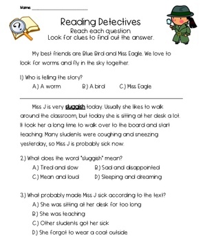 context clues worksheets 2nd grade by tales from grade 2 tpt