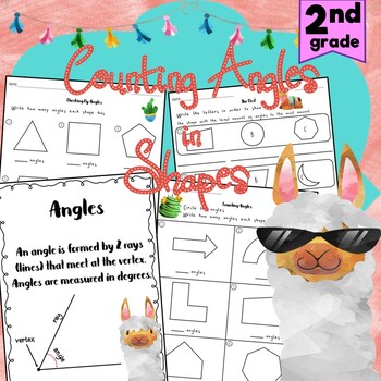 Preview of 2nd Grade Counting Angles in Shapes