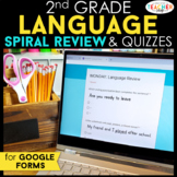 2nd Grade DIGITAL Language Spiral Review | Daily Grammar P