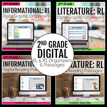 Preview of 2nd Grade DIGITAL RL and RI Bundle Digital RI & RL Bundle Google Slides