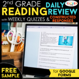 2nd Grade DIGITAL Reading Comprehension Practice Spiral Re