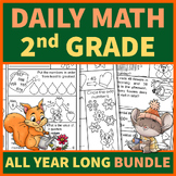 2nd Grade Daily Math  Morning Work Spiral Review Worksheet