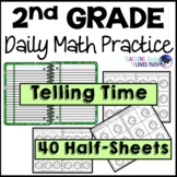2nd Grade Daily Math Review Telling Time