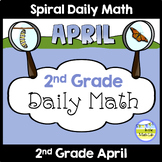2nd Grade Daily Math Spiral Review APRIL Morning Work or Warm ups