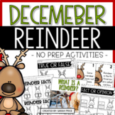 2nd Grade December Lessons & Worksheets - Reindeer Math & 