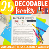 2nd Grade Decodable Readers | 25 Books | EL Skills Block Aligned