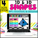 2D & 3D Shapes Math Slides for Describing & Composing Shap
