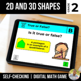 2nd Grade Digital Math Game | 2D and 3D Shapes | Distance 