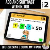 2nd Grade Digital Math Game | Add and Subtract within 100 