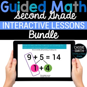Preview of 2nd Grade Digital Resources for Math - Digital Math Activities Bundle - Google