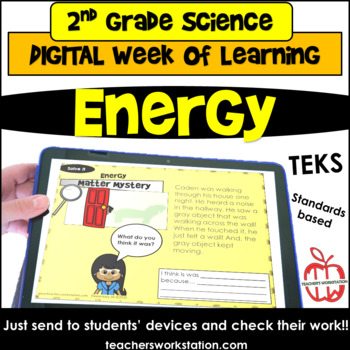 Preview of 2nd Grade Digital Week of Learning - Energy DISTANCE LEARNING