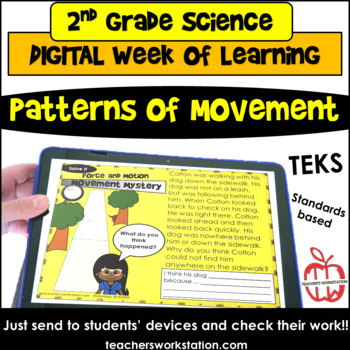 Preview of 2nd Grade Digital Week of Learning - Patterns of Movement DISTANCE LEARNING