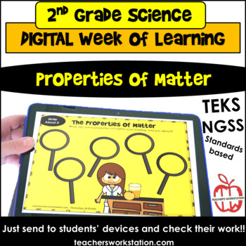 Preview of 2nd Grade Digital Week of Learning - Properties of Matter DISTANCE LEARNING