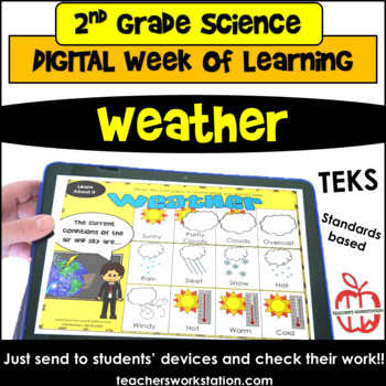 Preview of 2nd Grade Digital Week of Learning - Weather DISTANCE LEARNING