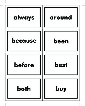 2nd Grade Dolch Sight Word Cards By Elsworth Designs 