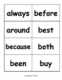 2nd Grade Dolch Sight Words Flash Cards - RF.K.3