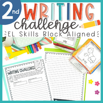 Preview of 2nd Grade EL Skills Block Writing Center | Phonics Integrated Writing Challenge