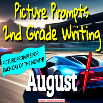 Preview of 2nd Grade ELA Daily Writing Prompts Pictures Activities FALL AUTUMN BUNDLE