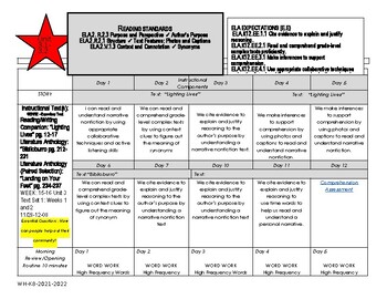 Preview of 2nd Grade ELA Lesson Plan based on McGraw-Hill Textbook Unit 3.1-3.2