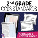 2nd Grade ELA & MATH CCSS Standards I Can Posters & Checkl