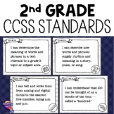 2nd Grade ELA & MATH CCSS Standards "I Can" Posters | Common Core