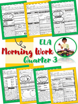 Preview of 2nd Grade Morning Work • Second ELA Spiral Review | 3rd Qtr
