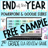 End of the Year 2nd Grade ELA Review Game FREE SAMPLE