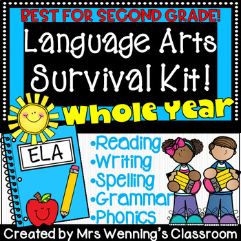 Preview of 2nd Grade ELA Survival Kit! Whole Year of Second Grade Language Arts Resources!