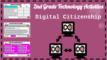 Preview of 2nd Grade ELA Technology Activities - Google Slides (Digital Citizenship)
