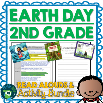 Preview of 2nd Grade Earth Day Read Aloud and Google Activities Mega Bundle