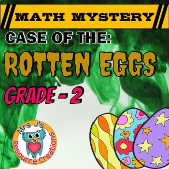 Preview of 2nd Grade Easter Activity - Easter Math Mystery Game