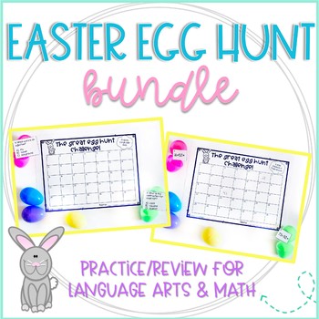 Preview of 2nd Grade Easter Egg Hunts: Growing Bundle
