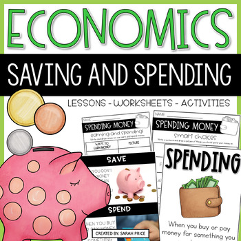 Preview of 2nd Grade Economics Lessons Spending & Saving Money Activities - Social Studies