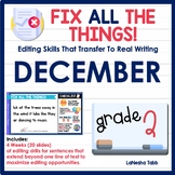 2nd Grade Editing Practice December