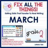 2nd Grade Editing Practice March