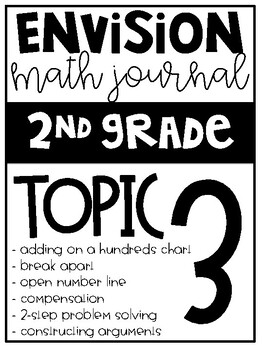 Preview of 2nd Grade EnVision Math Journal | Topic 3