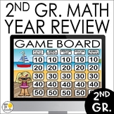 2nd Grade Math Review Games & Assessment - 3 Math End of t