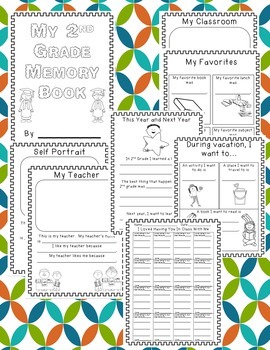 2nd Grade End of Year Memory Book and Activities | TpT